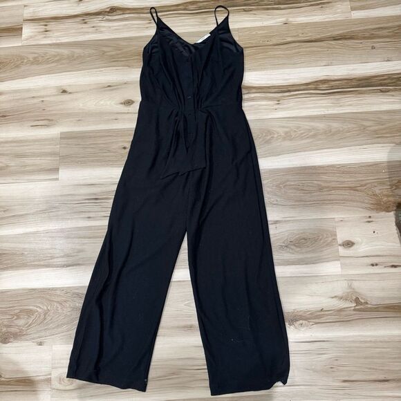 MNG Black Button Up Jumpsuit Women’s XS - Picture 1 of 4